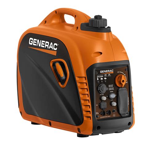 generac  gpi  watt portable inverter generator csacarb ebay