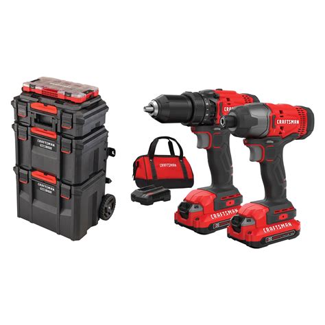 Shop Craftsman V20 2 Tool Power Tool Combo Kit With Soft Case 2
