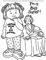 Coloring Pages Baby Brother Big Shower Welcome Sister Sisters Printable Kids Little Adults Girls Proud Downloads Library Clipart Para Popular sketch template