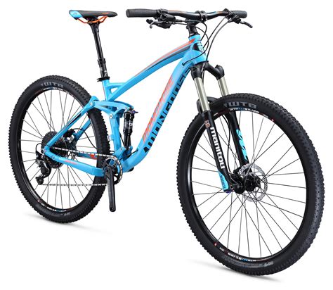 mongoose salvo sport  mens full suspension mountain bike blue small brickseek