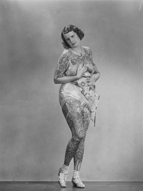 15 amazing vintage photos of betty broadbent the ‘tattooed venus from