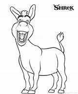 Shrek Donkey Coloring Pages Kids Drawing Face Getdrawings Fun Printable Third Book Library Clipart Visit Choose Board sketch template