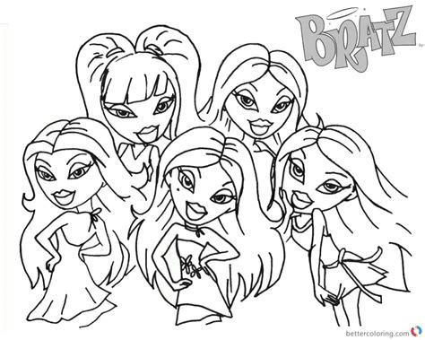 bratz coloring pages  babyz dolls  printable coloring pages
