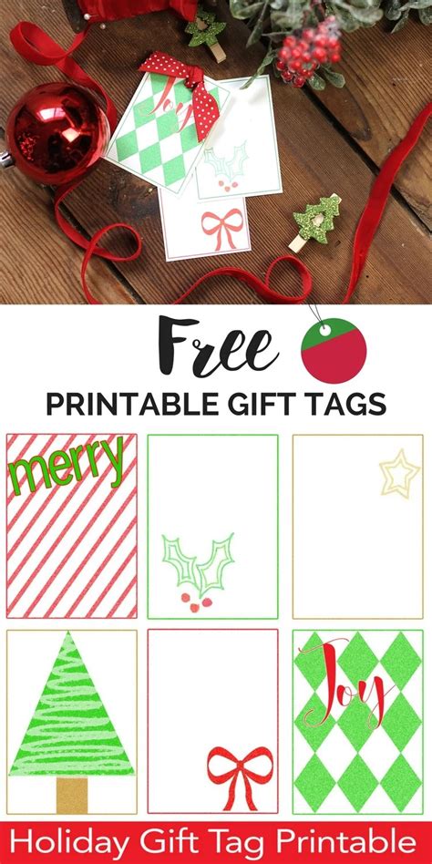 printable christmas gift tags christmas gift tag template