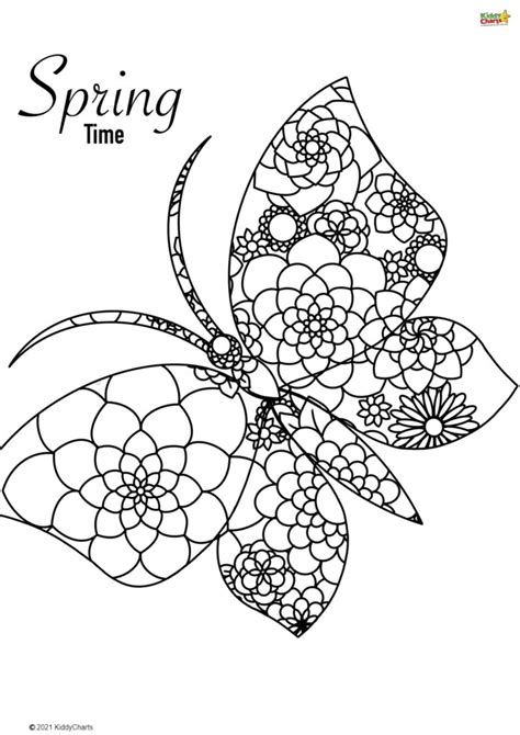 coloring pages printable spring theme coloring pages