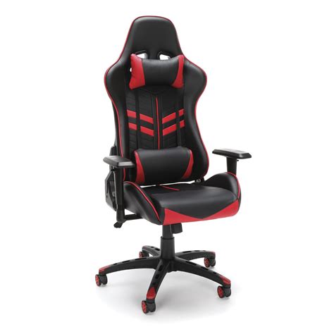 ofm essentials collection racing style gaming chair  red ess  red walmartcom