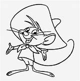 Speedy Gonzales Tunes Coloring Pages Looney Pngkit sketch template
