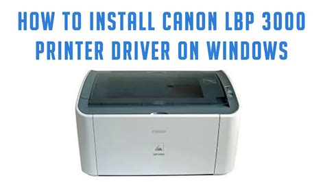 install canon lbp  printer  windows  youtube