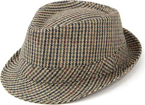 hawkins classic tweed trilby hat amazoncouk clothing