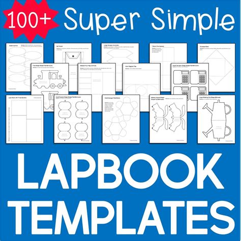 editable lapbook templates  tip top printables shop