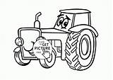 Tractor Coloring Pages Kids Cartoon Tractors Cute Farmall Printables Printable Preschool Drawing Transportation Sheets Print Color Wuppsy Getcolorings Inspiration Getdrawings sketch template