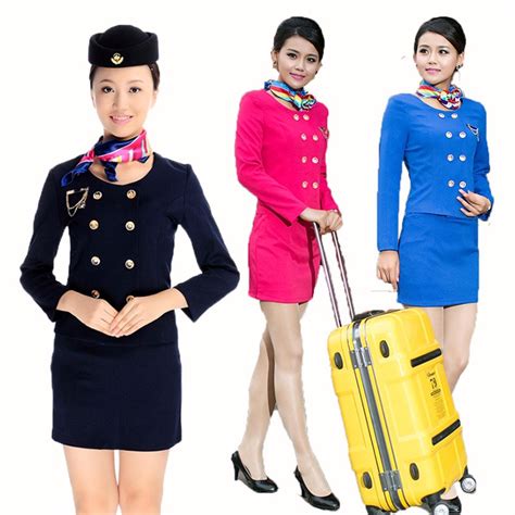 Fashion Air Asia Uniform Sexy Air Hostess Ladies Airline