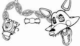 Mangle Freddy Fnaf Foxy Animatronics Bonnie sketch template