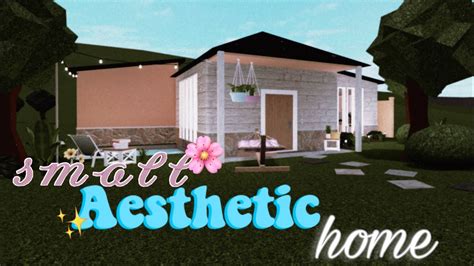 small aesthetic house bloxburg  youtube