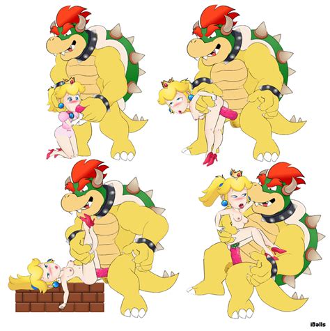 peach x bowser by iballz hentai foundry