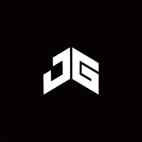 jg logo monogram modern design template  vector art  vecteezy