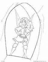 Zarina Pirate Fairy Coloring Tinkerbell Disney sketch template