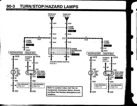 ford cab  chassis tail light wiring diagram