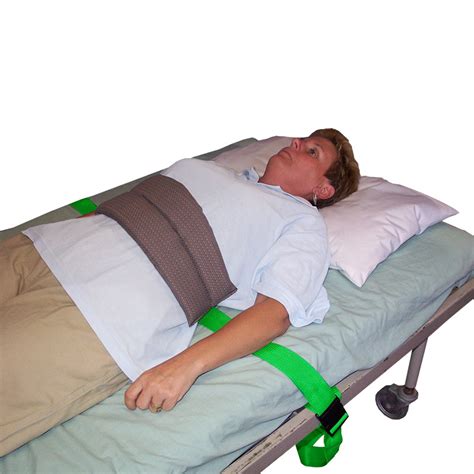 soft bed belt   gently restrain   bed