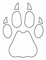 Paw Cheetah Print Pattern Printable Outline Animal Stencils Patterns Template Cat Stencil Patternuniverse Use Crafts Templates Party Creating Categories Wolf sketch template