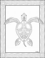 Aboriginal Colouring Printable Australian Kids Indigenous Dreamtime Xray Naidoc Mac Turtles Outlines Inspired Aborigines Arts sketch template