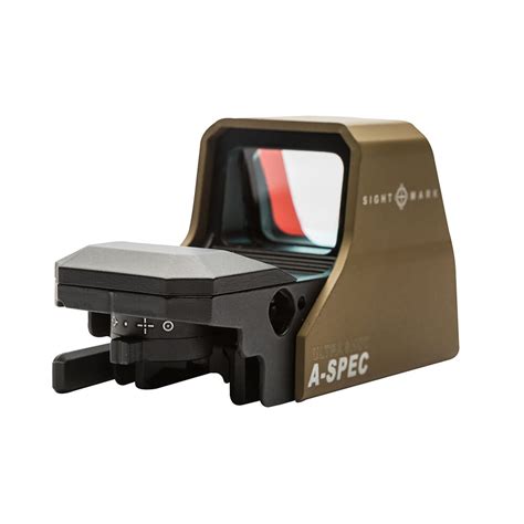 sightmark ultra shot  spec  pattern red reflex sight dark earth