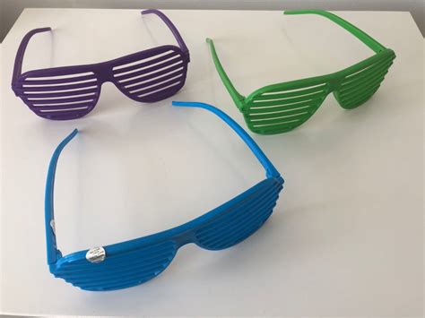 80s neon shutter shades glasses retro sunglasses clubbing night out