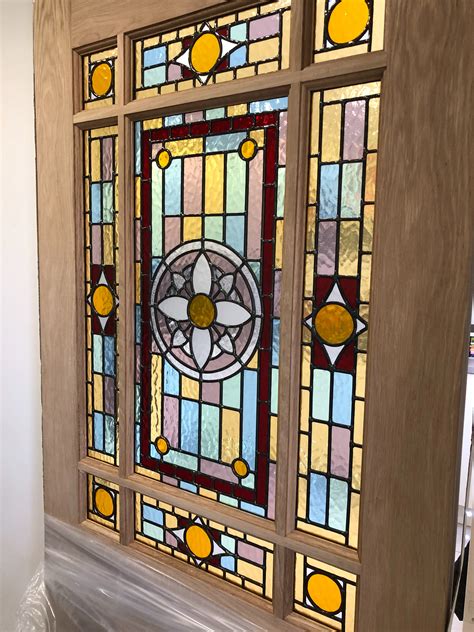 internal stained glass downham oak door geleta doors