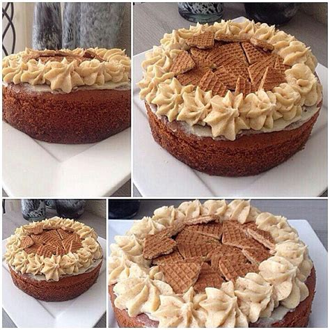 stroopwafeltaart dutch cake sweet stuff pie baking desserts food torte tailgate desserts