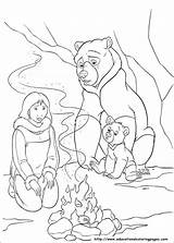 Bear Brother Coloring Pages Disney Ours Des Coloriage Kids Frere Frère Fun Imprimer Sheets Cave Fire Printable Dessin Getdrawings Drawing sketch template