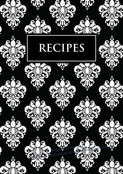 recipe book cover page printable worldrecipes