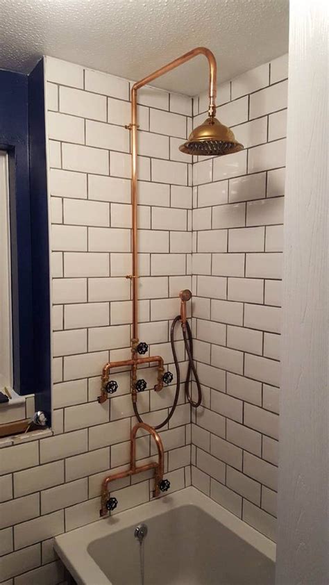 copper pipe shower  flexible hose etsy