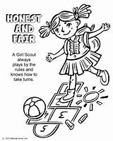 Girl Coloring Honest Fair Scout Daisy Petal Scouts Petals Sheets Them Print sketch template
