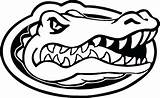 Gator Florida Gators Logo Coloring Pages Football Clipart Decal Mascot Color Clip Drawing Silhouette Outline Uf Logos Ncaa Sticker Vinyl sketch template