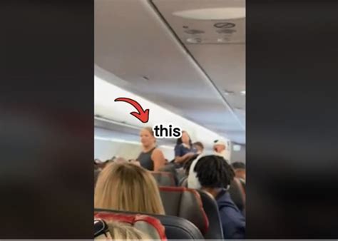 nstviral woman has meltdown on flight after claiming to see man who