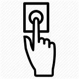 Doorbell Icon Press Push Finger Clip Icons Coloring Pages Depression Pointer Action Getdrawings Control Gograph Royalty Hand Library sketch template
