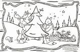 Placemats Printable Christmas Woodland Kerst 11x17 Colour Colouring Placemat Coloring Kleuren Setting Afkomstig Scribd Van Holiday sketch template