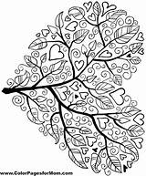 Hearts Coloring Pages Adults Drawing Flowers Getdrawings sketch template
