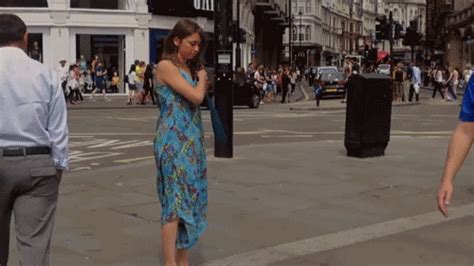 woman undresses in public to raise awareness on self acceptance