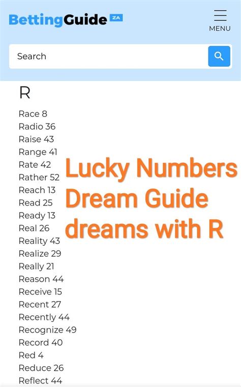 lucky numbers dream guide   dream guide psychic development learning dream book