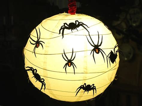 decorate paper lanterns  halloween diy