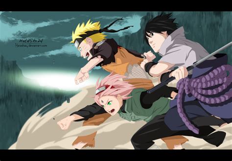 Team 7 Ready Naruto Sasuke And Sakura Daily Anime Art