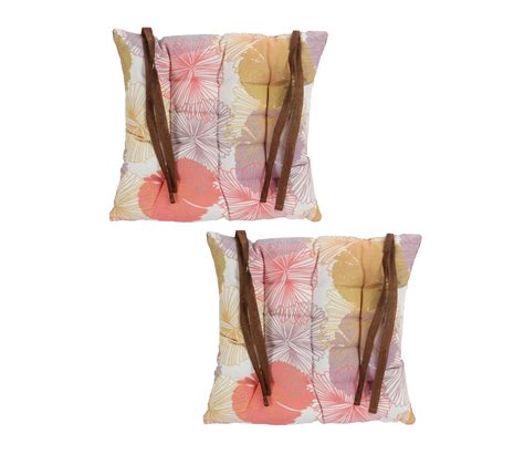 buy multicolor chair pad cushion seat floral printed set of 2 16 x16