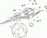 Coloring Pages Rocket Ship Meteor Colouring Rocketship Usa Rockets Pages3 Print Kids sketch template