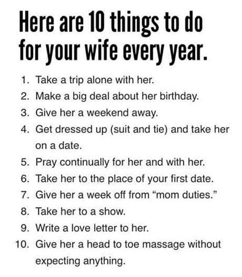 10 Things To Do For Your Husband Every Year Girlsaskguys