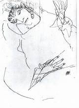 Schiele Egon Frauenportrait sketch template