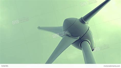 4k close up on wind power turbine rotating stock video footage 5358785