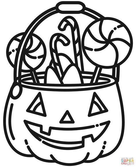 halloween candy coloring page  printable coloring pages