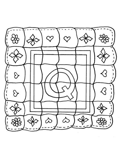 quilt alphabet coloring pages coloring page book