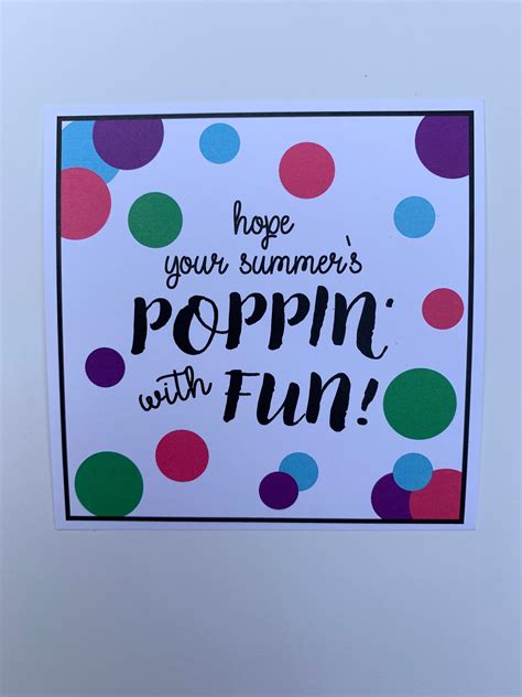hope  summers poppin  fun tag etsy
